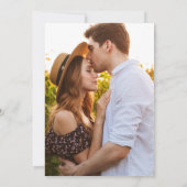 Modernes Foto 7 Vertikale Hochzeit V2 Einladung (Rückseite)