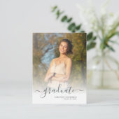 Modernes Foto Abschluss 2025 Ankündigungspostkarte (Stehend Vorderseite)
