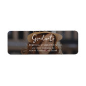 Modernes Foto Abschluss 2025 Rücksendeadresse (Vorne)