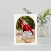 Modernes Foto Abschluss Ankündigung Fossil Postkar (Stehend vorne)