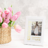 Modernes Foto Abschluss Ankündigung Fossil Postkar