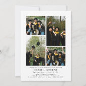 Modernes Foto Abschluss Ankündigung Party laden (Rückseite)