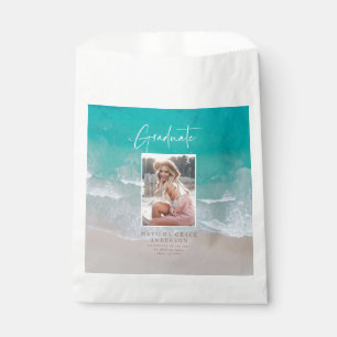 Modernes Foto Abschluss Ocean Beach Skript Geschenktütchen