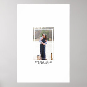 Modernes Foto Alternative Wedding Guest Book Poster