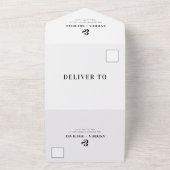 Modernes Foto & Ampersand QR Code UAWG All In One Einladung (Außenbereich)