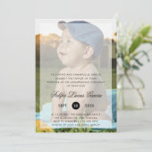 Modernes Foto Annaprashan Erste Reisfeier Einladung (Stehend Vorderseite)