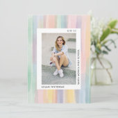 Modernes Foto Aquarell Abschluss Ankündigung (Stehend Vorderseite)