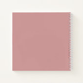 Modernes Foto Arch Dusty Rose Wedding Gästebuch Notizblock (Rückseite)