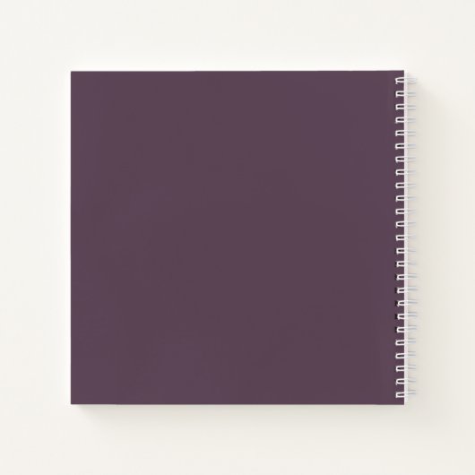 Modernes Foto Arch Lila Gästebuch Notizblock (Rückseite)