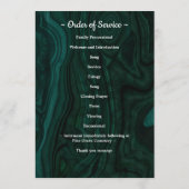 Modernes Foto aus grünem Marmor Programm (Rückseite)