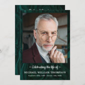 Modernes Foto aus grünem Marmor Programm (Vorne/Hinten)