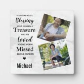 Modernes Foto aus Marmor bewahren Memorial Fotoplatte (Vorderseite)