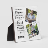 Modernes Foto aus Marmor bewahren Memorial Fotoplatte (Vorderseite)