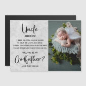 Modernes Foto aus Marmor Magnetkarte (Vorne/Hinten)