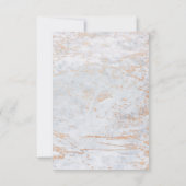 Modernes Foto aus Marmor mit dunkelblauem Kupfer Save The Date (Rückseite)