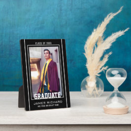 Modernes Foto aus schwarzem und weißem Abschluss Fotoplatte