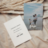 Modernes Foto Baby kommt bald Schwangerschaft Ankündigung