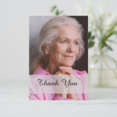 Modernes Foto-Beerdigungsdenkmal-Beileid Dankeskarte (Stehend Vorderseite)