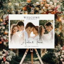 Modernes Foto Begrüßung der Hochzeitsnadel