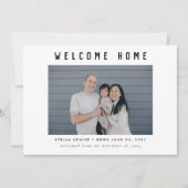 Modernes Foto Begrüßung Zuhause Adoption Ankündigu Ankündigung (Vorderseite)