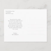 Modernes Foto Begrüßungsankündigung Postkarte (Rückseite)