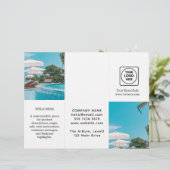 Modernes Foto | Benutzerdefiniertes Firmenlogo (Stehend Vorderseite)