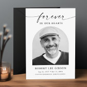 Modernes Foto Bereavement Beileid Beerdigung Geden Dankeskarte