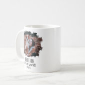Modernes Foto Best Dog Mama (Fakt) | PERSONALISIER Kaffeetasse (Vorderseite Links)