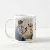 Modernes Foto Best Dog Vater Kaffeetasse (Links)