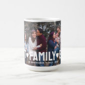 Modernes Foto Beste Familie Personalisiert Kaffeetasse (Mittel)