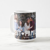 Modernes Foto Beste Familie Personalisiert Kaffeetasse (Vorderseite Links)