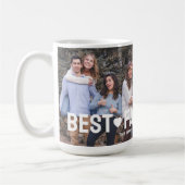 Modernes Foto Beste Familie Personalisiert Kaffeetasse (Links)