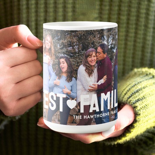 Modernes Foto Beste Familie Personalisiert Kaffeetasse