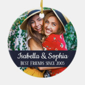 Modernes Foto BESTE FREUNDIN Beste Freunde für imm Keramik Ornament (Hinten)