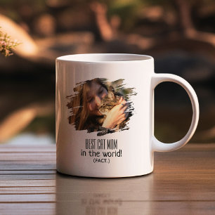 Modernes Foto Beste Katze Mama (Fakt)   PERSONALIS Kaffeetasse