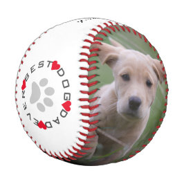 Modernes Foto Bester Hund Vater je Baseball