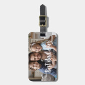 Modernes Foto Bester Vater je Gepäckanhänger (Vorderseite vertikal)