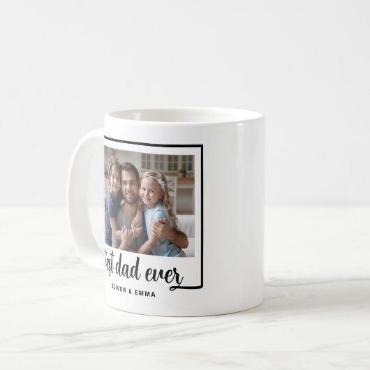 Modernes Foto Bester Vater je Kaffeetasse (Vorderseite Links)