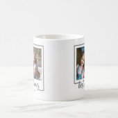 Modernes Foto Bester Vater je Skript Kaffeetasse (Mittel)