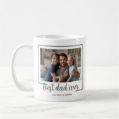 Modernes Foto Bester Vater je Skript Kaffeetasse (Links)