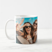 Modernes Foto Bestie bedeutet beste Freunde Kaffeetasse (Links)