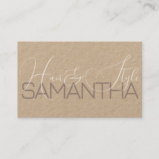Modernes Foto Bild Elegante kalligraphische Signat Visitenkarte (Vorderseite)