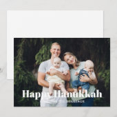Modernes Foto Bild Sondertext Hanukkah Feiertagskarte (Vorne/Hinten)