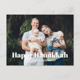 Modernes Foto Bild Sondertext Hanukkah Feiertagspostkarte