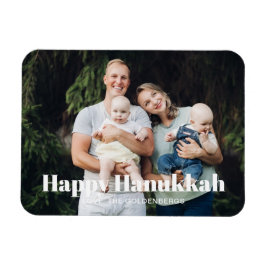 Modernes Foto Bild Sondertext Hanukkah Magnet