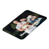 Modernes Foto Bild Sondertext Hanukkah Magnet (Linke Seite)