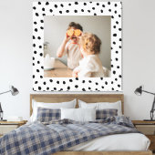 Modernes Foto & Black Dots Schönheitsgeschenk Leinwanddruck (Insitu (Schlafzimmer))