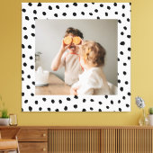 Modernes Foto & Black Dots Schönheitsgeschenk Leinwanddruck (Insitu (Wohnzimmer))