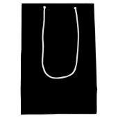 Modernes Foto Black Wedding Vielen Dank Mittlere Geschenktüte (Rückseite)