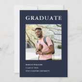 Modernes Foto Blue 2025 Abschluss Einladung (Vorderseite)